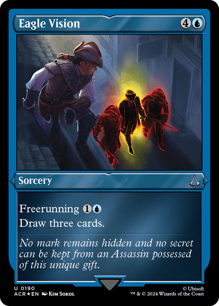 Vision d'aigle (ACR-190) - Feuille gravée Assassin's Creed