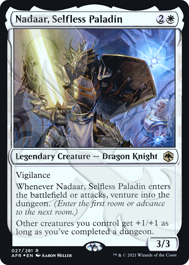 Nadaar, Selfless Paladin (AFR&-027) - Adventures in the Forgotten Realms Promos Foil
