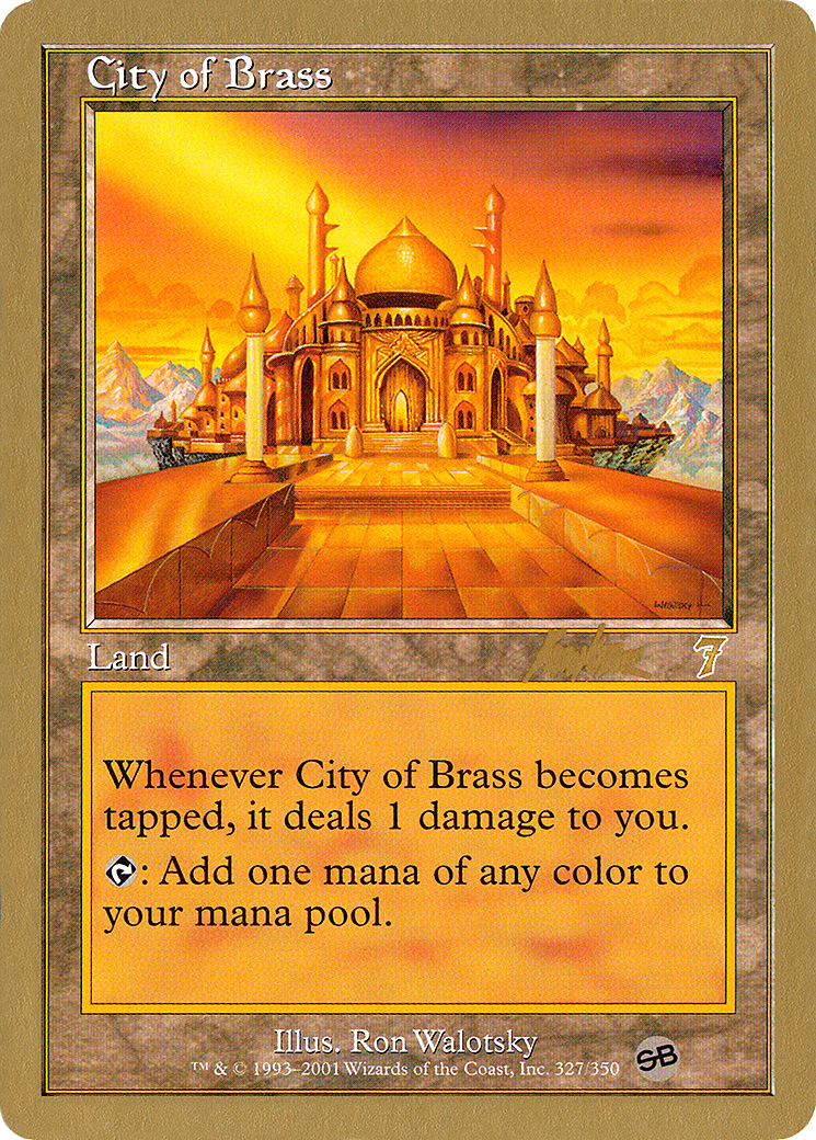 City of Brass - 2002 Brian Kibler (7ED) (SB) (WCD-BK327SB) - World Championship Decks 2002