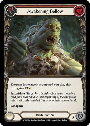 Awakening Bellow (Red) (WTR032) - Welcome to Rathe 1st Edition Rainbow Foil