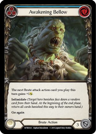 Awakening Bellow (Blue) (WTR034) - Welcome to Rathe Unlimited Edition Rainbow Foil