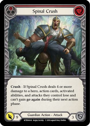 Spinal Crush (WTR044) - Bienvenue chez Rathe Unlimited Edition Rainbow Foil