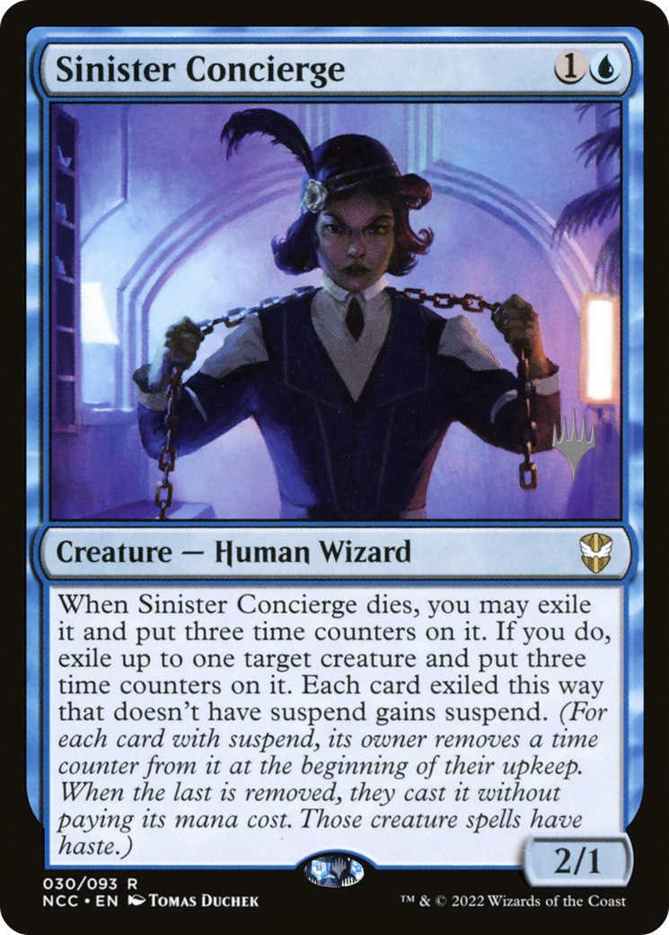 Sinister Concierge (PPSNC-30P) - New Capenna Commander Promos Foil