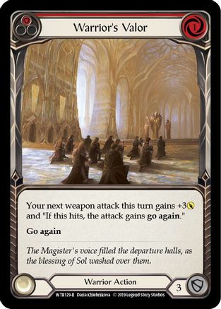 Guerrier courageux (rouge) (WTR129) - Bienvenue dans l'édition illimitée de Rathe Rainbow Foil