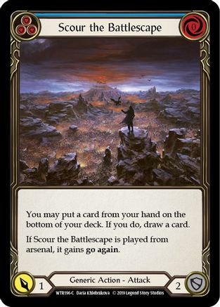 Scour the Battlescape (Blue) (WTR196) - Welcome to Rathe Unlimited Edition
