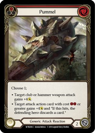 Pummel (Red) (WTR206) - Welcome to Rathe 1st Edition Rainbow Foil