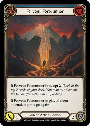Fervent Forerunner (Bleu) (ARC184) - Arcane Rising Édition illimitée Rainbow Foil