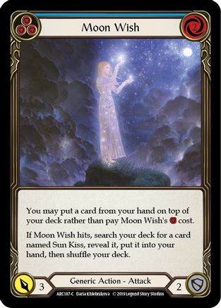 Moon Wish (Bleu) (ARC187) - Arcane Rising Édition illimitée Rainbow Foil