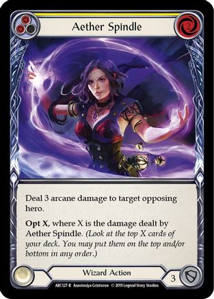Aether Spindle (Yellow) (ARC127) - Arcane Rising 1st Edition
