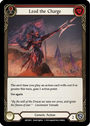 Menez la charge (Rouge) (ARC209) - Arcane Rising Édition illimitée Rainbow Foil