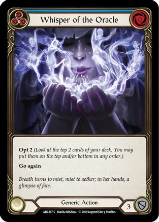 Murmure de l'Oracle (Bleu) (ARC217) - Arcane Rising Édition illimitée Arc-en-ciel