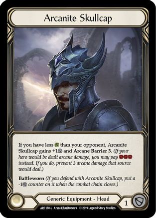 Arcanite Skullcap (ARC150) - Arcane Rising Unlimited Edition Rainbow Foil