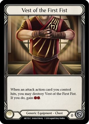 Vest of the First Fist (ARC152) - Arcane Rising Unlimited Edition Rainbow Foil