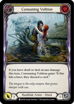 Consuming Volition (Jaune) (CRU149) - Crucible of War Édition illimitée Arc-en-ciel