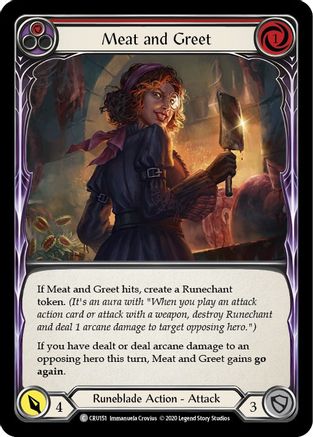 Meat and Greet (Rouge) (CRU151) - Crucible of War Édition illimitée Rainbow Foil