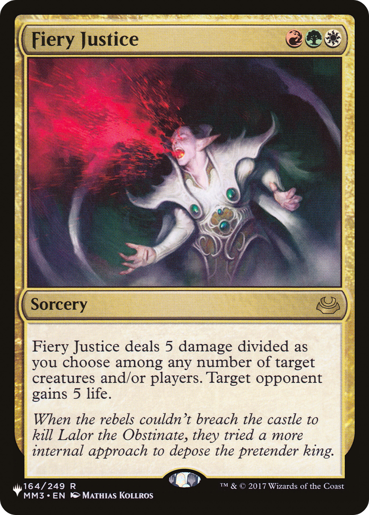 Fiery Justice (LIST-164/249) - The List