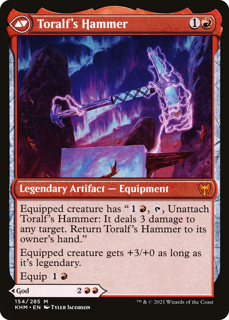 Toralf, Dieu de la Fureur // Marteau de Toralf (KHM-154) - Kaldheim