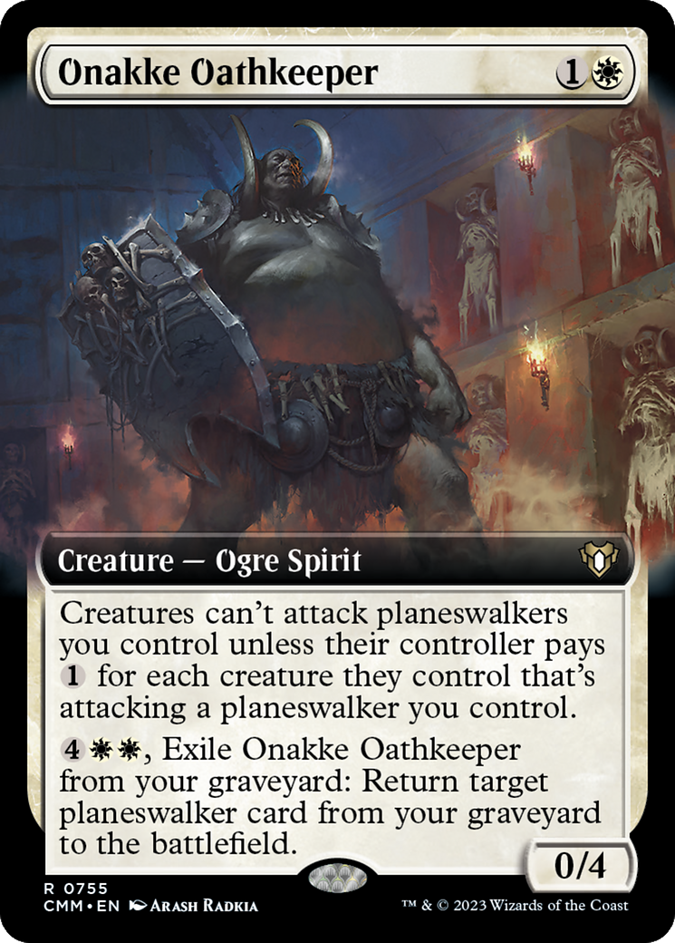 Onakke Oathkeeper (CMM-755) - Commander Masters : (Extended Art) Foil