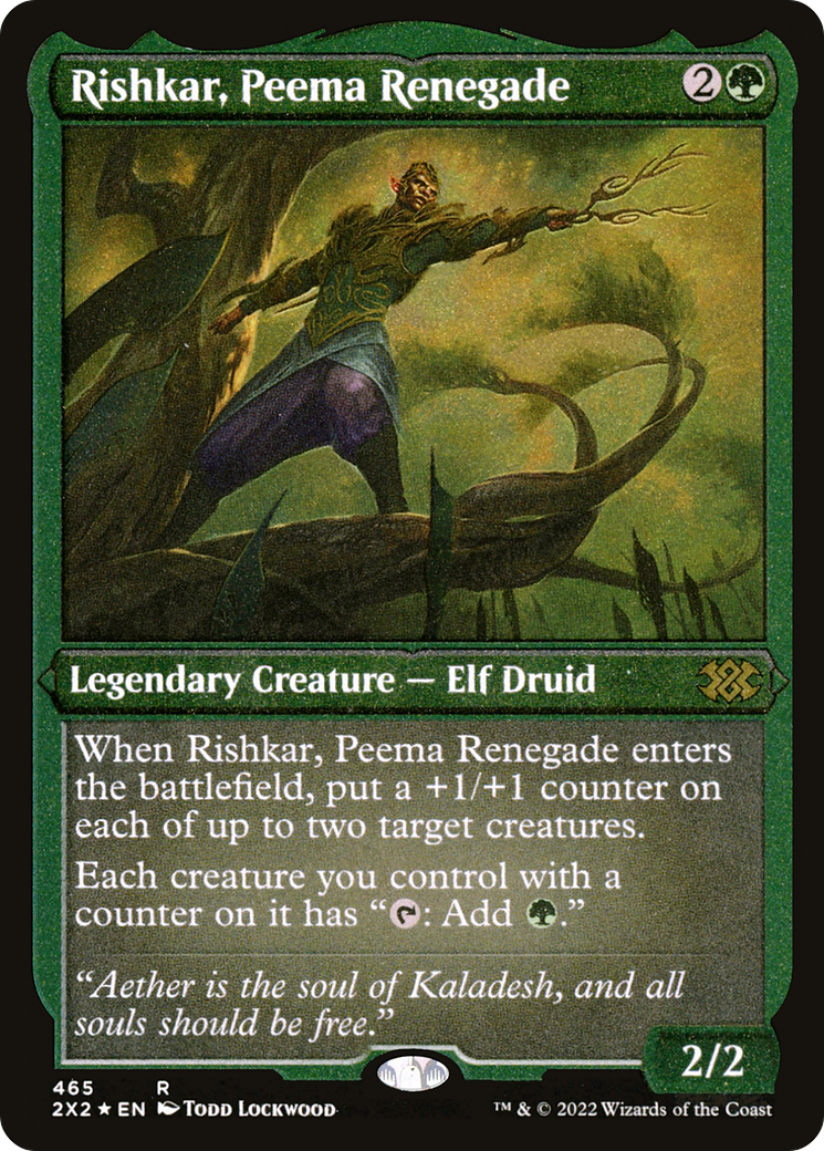 Rishkar, Peema Renegade (2X2-465) - Double Masters 2022, feuille gravée