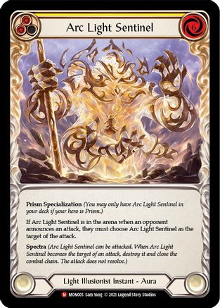Arc Light Sentinel (MON005) - Monarch 1st Edition Rainbow Foil
