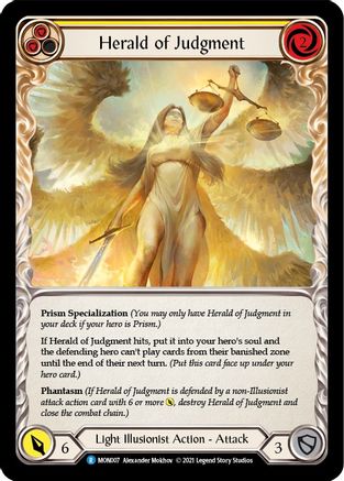 Herald of Judgment (MON007) - Monarch Unlimited Edition Rainbow Foil