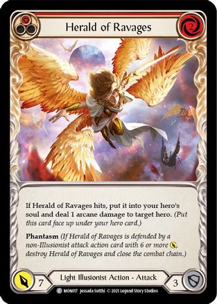 Herald of Ravages (Red) (MON017) - Monarch 1st Edition
