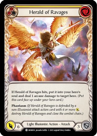Herald of Ravages (Yellow) (MON018) - Monarch Unlimited Edition