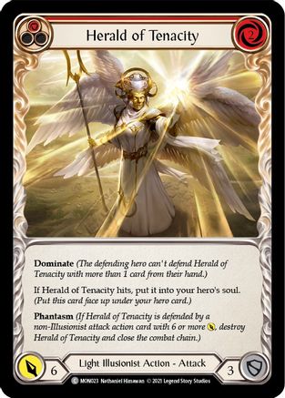 Herald of Tenacity (Red) (MON023) - Monarch 1st Edition