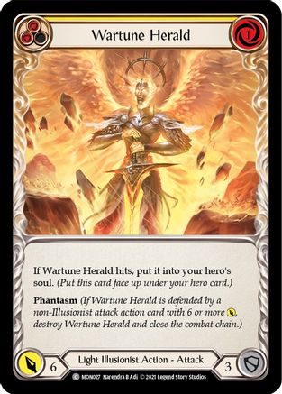 Wartune Herald (jaune) (MON027) - Monarch 1re édition Rainbow Foil