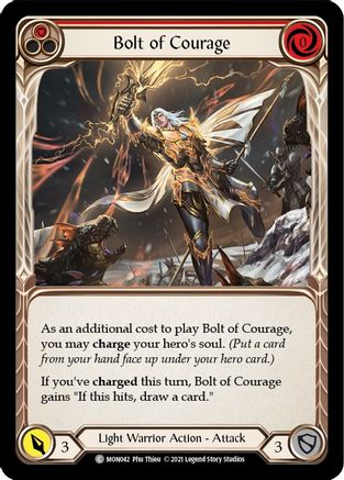 Bolt of Courage (Red) (MON042) - Monarch Unlimited Edition