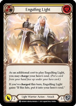 Engulfing Light (Yellow) (MON049) - Monarch Unlimited Edition Rainbow Foil