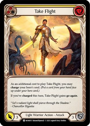 Take Flight (Jaune) (MON055) - Monarch Édition illimitée Rainbow Foil