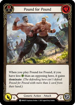 Pound for Pound (Red) (MON278) - Monarch Unlimited Edition