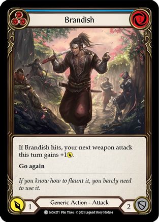 Brandish (Bleu) (MON271) - Monarch Édition illimitée Arc-en-ciel