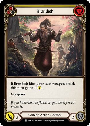 Brandish (jaune) (MON270) - Monarch 1ère édition Rainbow Foil