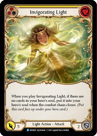 Invigorating Light (Yellow) (MON067) - Monarch 1st Edition Rainbow Foil