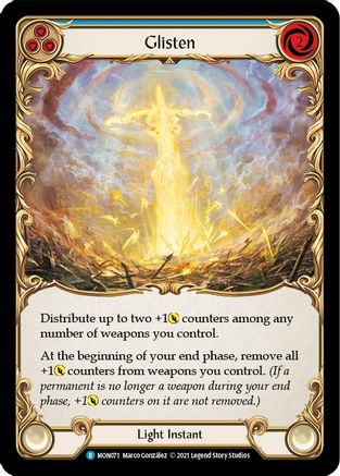 Glisten (Blue) (MON071) - Monarch Unlimited Edition Rainbow Foil