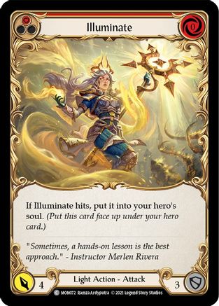 Illuminate (Red) (MON072) - Monarch 1st Edition Rainbow Foil