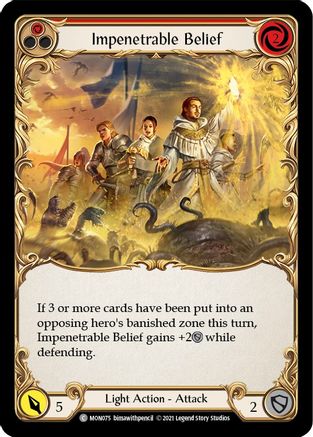 Impenetrable Belief (Red) (MON075) - Monarch 1st Edition