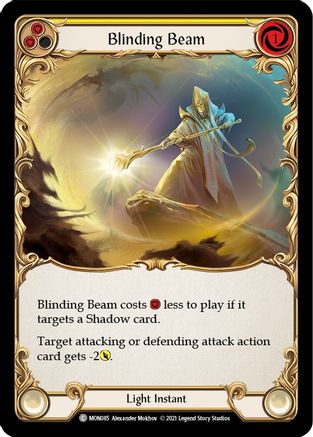 Blinding Beam (Yellow) (MON085) - Monarch 1st Edition Rainbow Foil