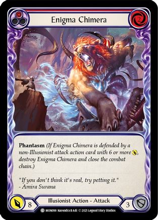 Enigma Chimera (Red) (MON098) - Monarch 1st Edition Rainbow Foil