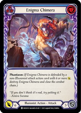 Enigma Chimera (Blue) (MON100) - Monarch 1st Edition Rainbow Foil