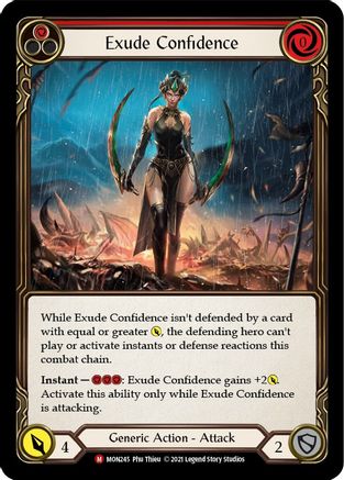 Exude Confidence (MON245) - Monarch 1st Edition Rainbow Foil
