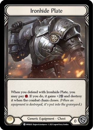 Ironhide Plate (MON242) - Monarch Unlimited Edition
