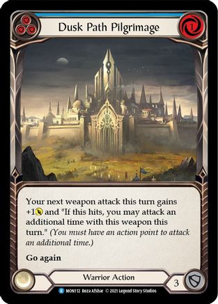 Dusk Path Pilgrimage (Blue) (MON112) - Monarch Unlimited Edition Rainbow Foil