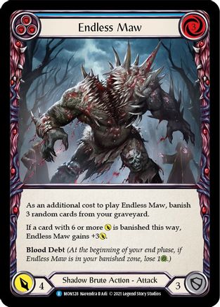 Endless Maw (Blue) (MON128) - Monarch 1st Edition