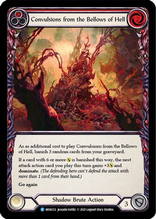 Convulsions from the Bellows of Hell (Red) (MON132) - Monarch 1st Edition Rainbow Foil