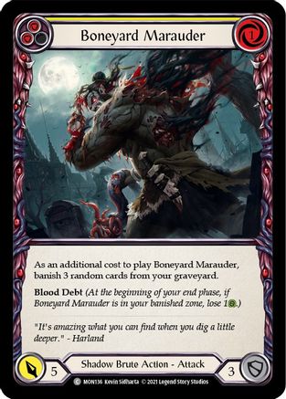 Boneyard Marauder (Yellow) (MON136) - Monarch Unlimited Edition