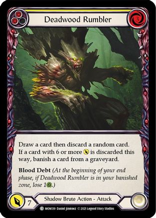 Deadwood Rumbler (Yellow) (MON139) - Monarch 1st Edition Rainbow Foil