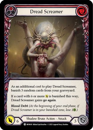 Dread Screamer (Red) (MON141) - Monarch 1st Edition